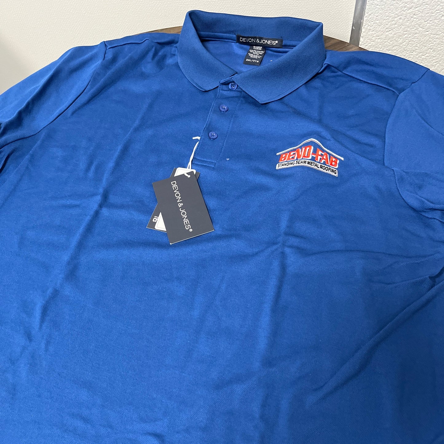 Bend-Fab Devon & Jones Polo - Blue