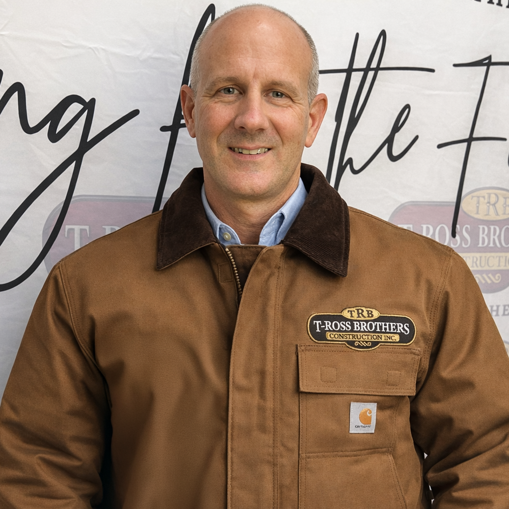 T-Ross Brothers Construction Carhartt® Coat with Collar