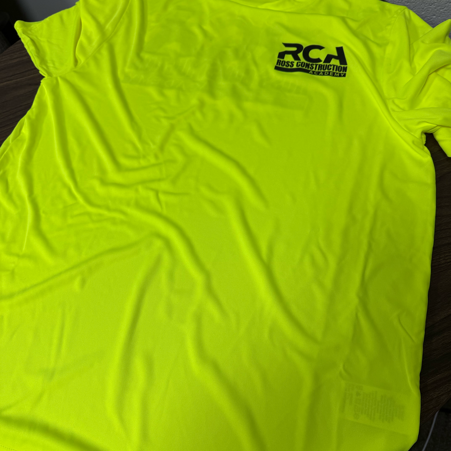 Ross Construction Academy Classic Safety Green (Yellow) Tee