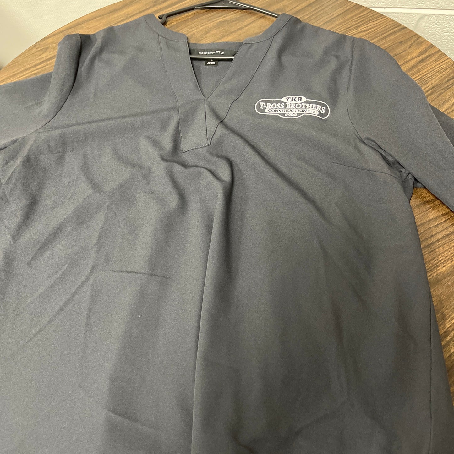T-Ross Brothers Construction Women’s Performance V-Neck Top - Gray