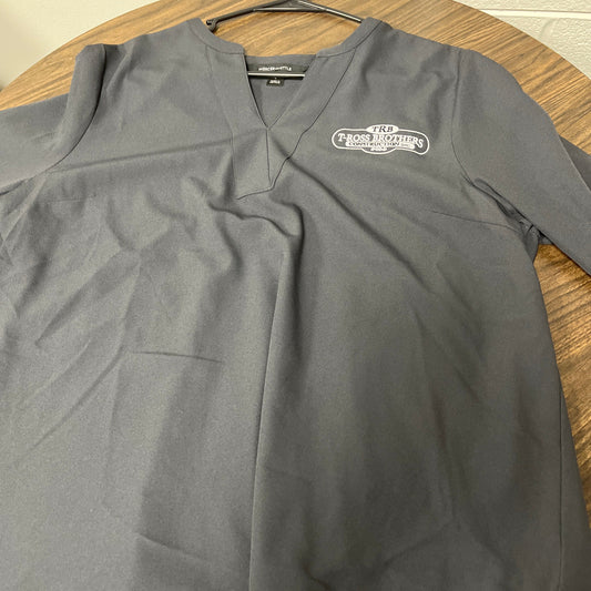 T-Ross Brothers Construction Women’s Performance V-Neck Top - Gray