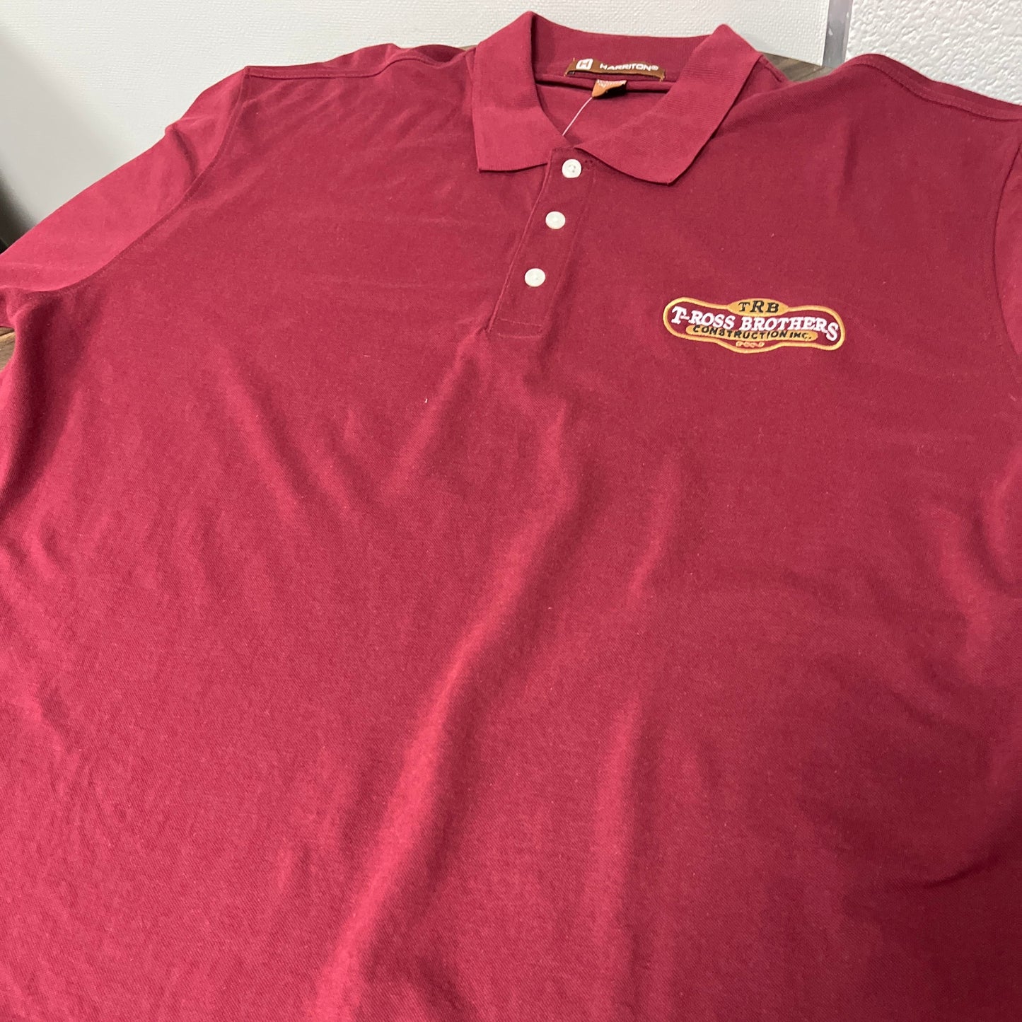 TRB Dark Red Harriton Polo
