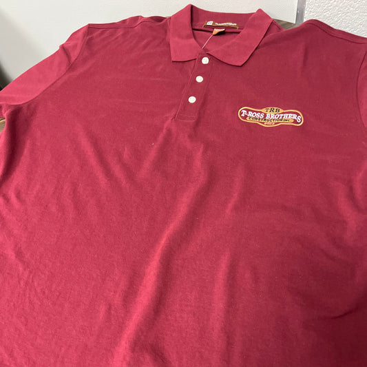 TRB Dark Red Harriton Polo