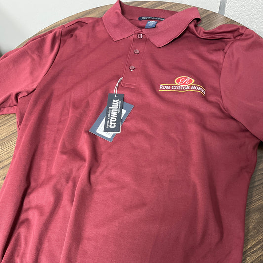 Ross Custom Homes Performance Polo - Red