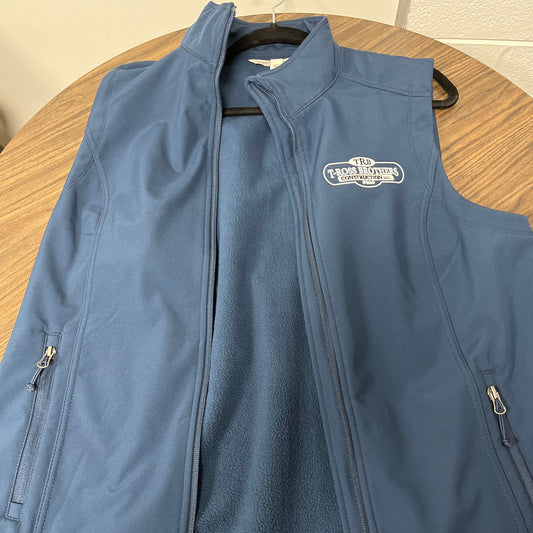 TRB Women’s Soft Shell Fleece-Lined Vest - Blue