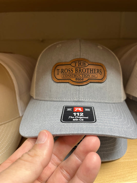 T-Ross Brothers Construction Richardson® 112 Trucker Hat – Gray/Gray