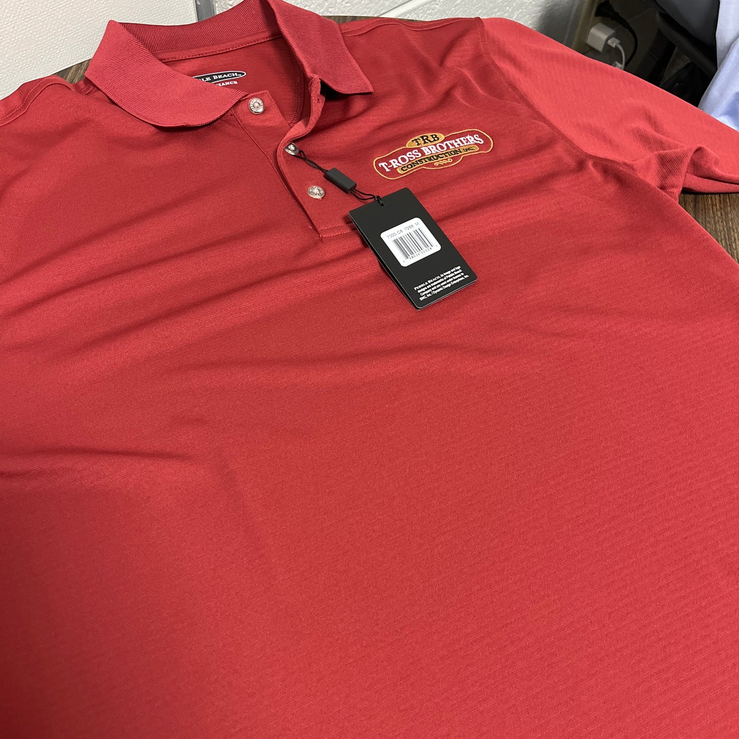 T-Ross Brothers Construction Performance Polo – Red