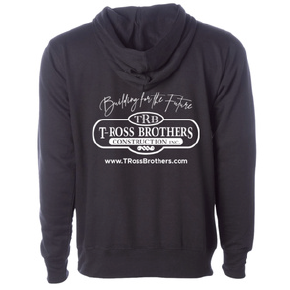 T-Ross Brothers Construction Midweight Pullover Hoodie - Black
