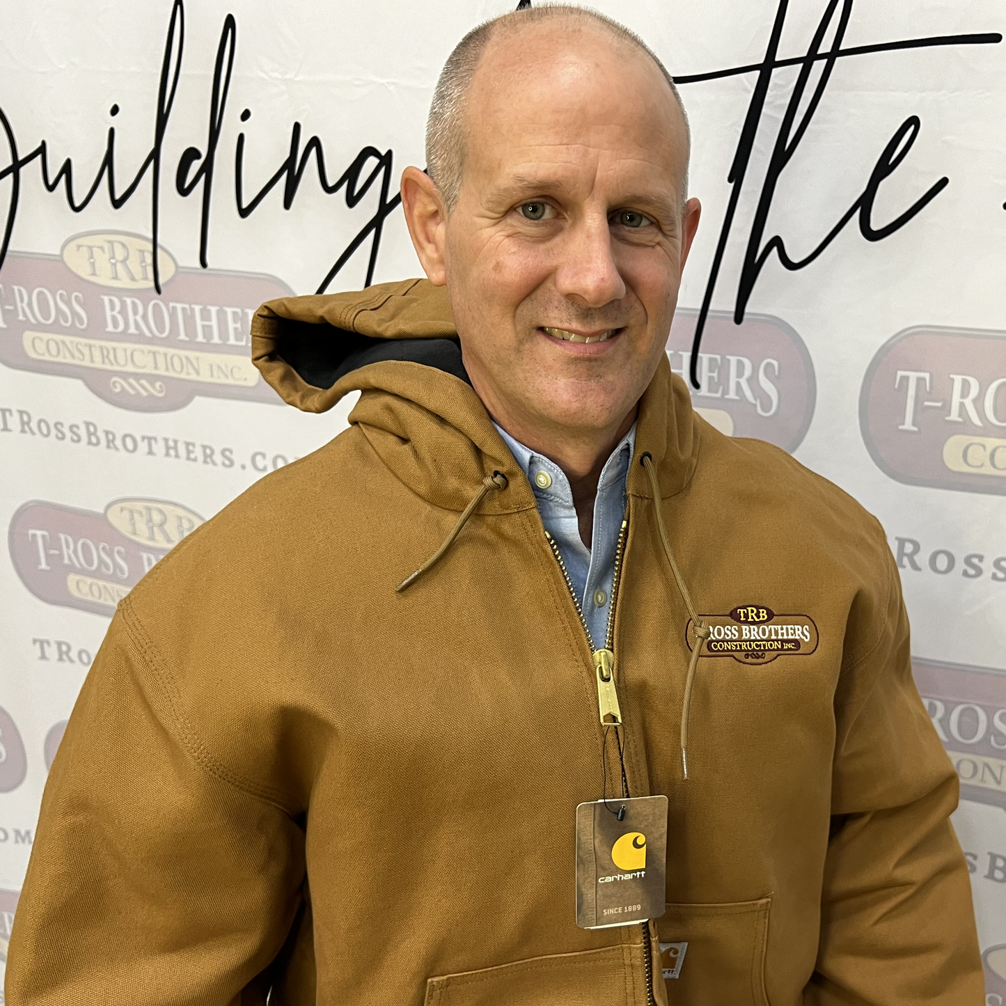 T-Ross Brothers Construction Carhartt® Hooded Duck Jacket