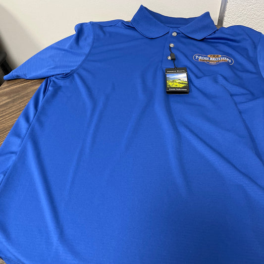 T-Ross Brothers Construction Performance Polo – Deep Royal Blue