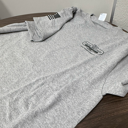 T-Ross Brothers Construction Classic Gray Tee (Black Logo)