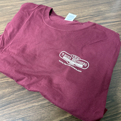 T-Ross Brothers Construction Classic Red Long Sleeve Shirt