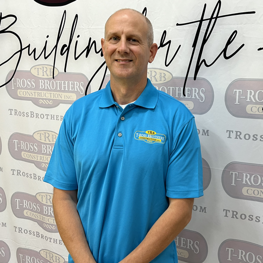 T-Ross Brothers Construction Performance Polo – Light Blue