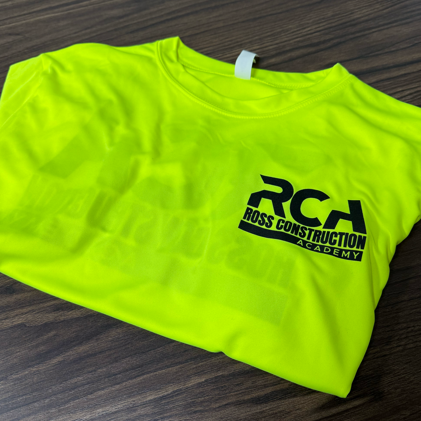 Ross Construction Academy Classic Safety Green (Yellow) Tee