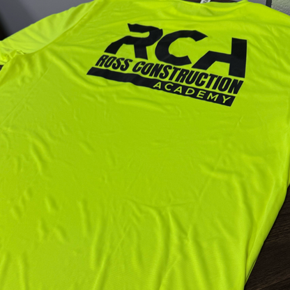 Ross Construction Academy Classic Safety Green (Yellow) Tee