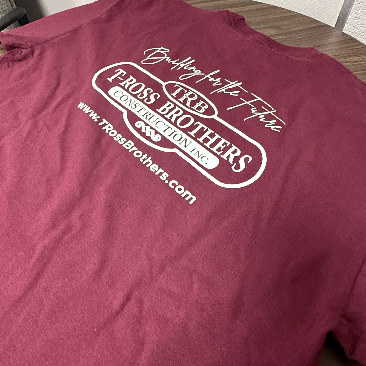 T-Ross Brothers Construction Classic Red Tee