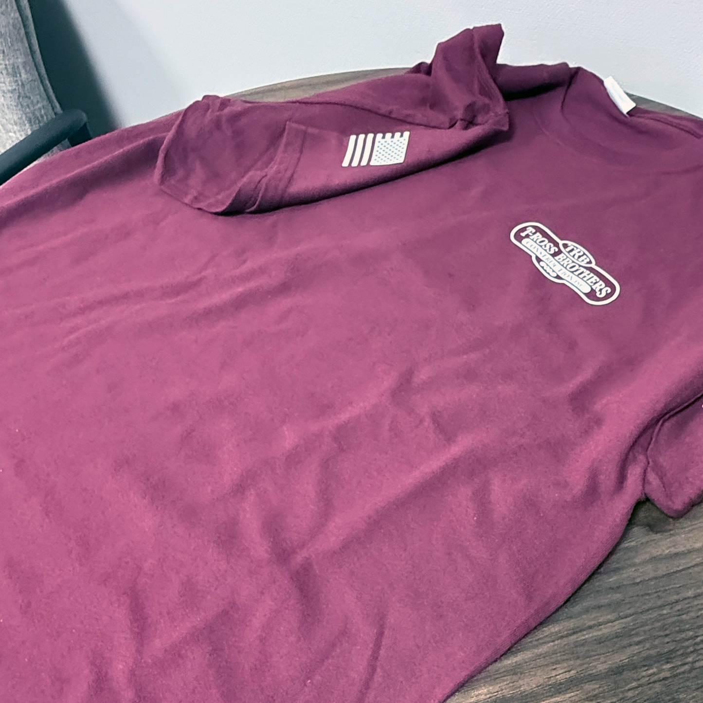 T-Ross Brothers Construction Classic Red Tee
