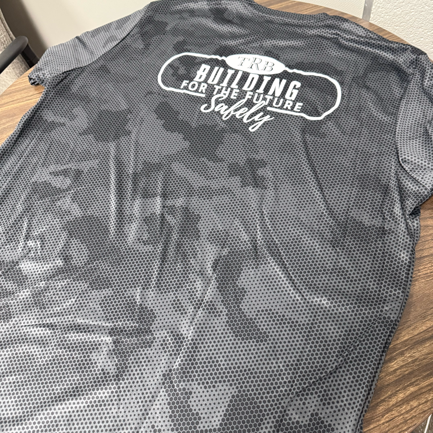 T-Ross Brothers Construction CamoHex Performance Tee (Iron Grey)