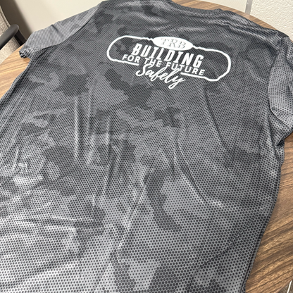 T-Ross Brothers Construction CamoHex Performance Tee (Iron Grey)