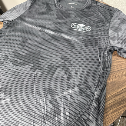 T-Ross Brothers Construction CamoHex Performance Tee (Iron Grey)