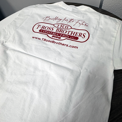 T-Ross Brothers Construction Classic White Tee