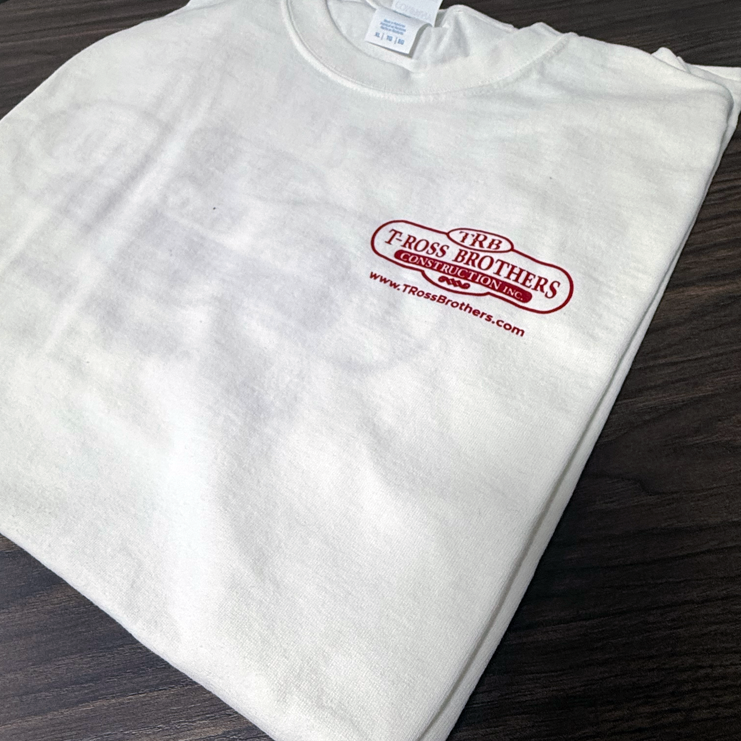 T-Ross Brothers Construction Classic White Tee